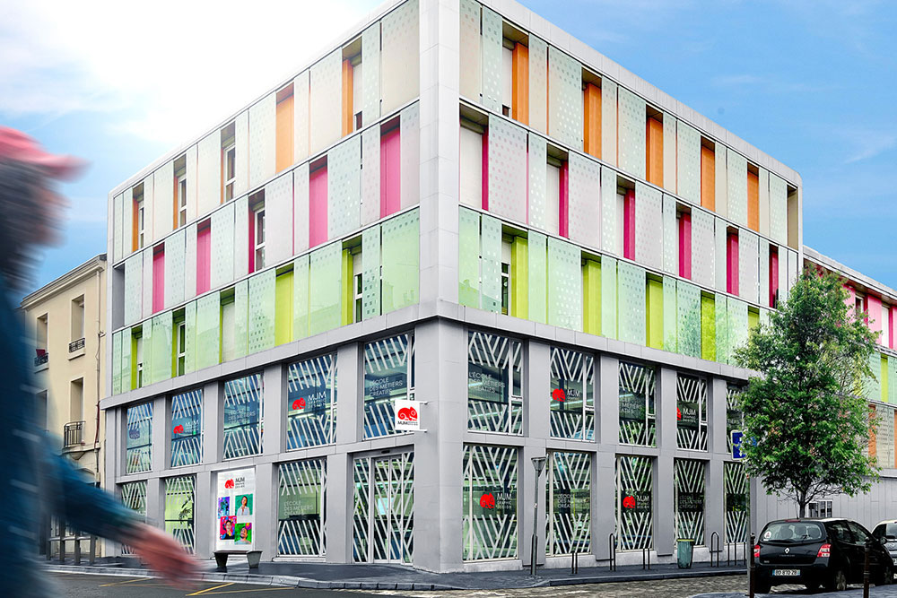 campus MJM Reims bâtiment facade